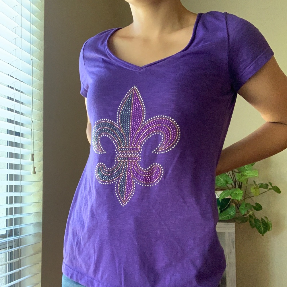 FOOTBALL Sequined Saints Team Shirt